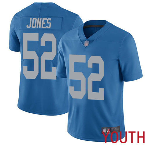 Detroit Lions Limited Blue Youth Christian Jones Alternate Jersey NFL Football #52 Vapor Untouchable